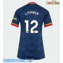 Camisa de time de futebol Arsenal Jurrien Timber #12 Replicas 2º Equipamento Feminina 2026-27 Manga Curta